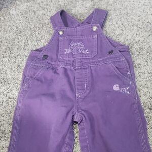 Carhartt Purple Overalls with Adjustable Straps